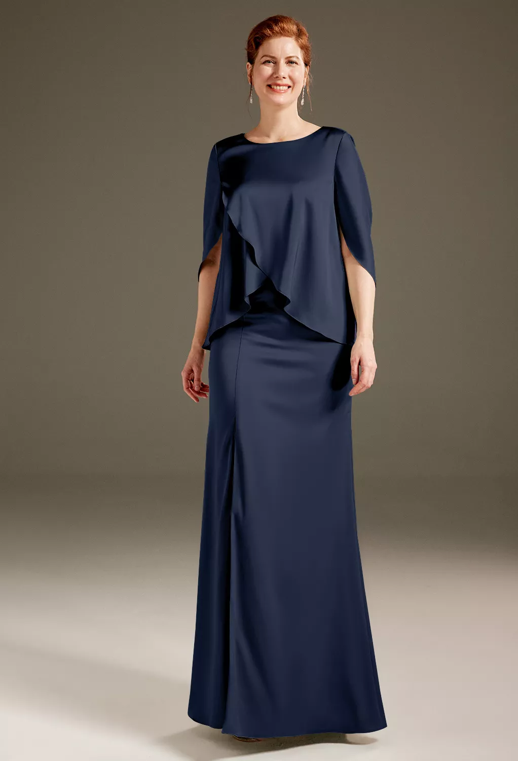AW Marian Dark Navy  Mother of the Bride Dresses